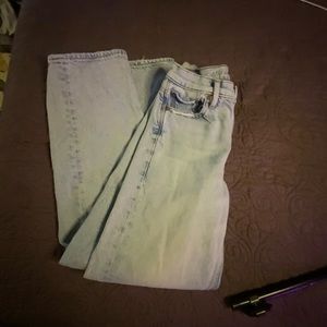Light wash 90s wide leg American Eagle Jeans